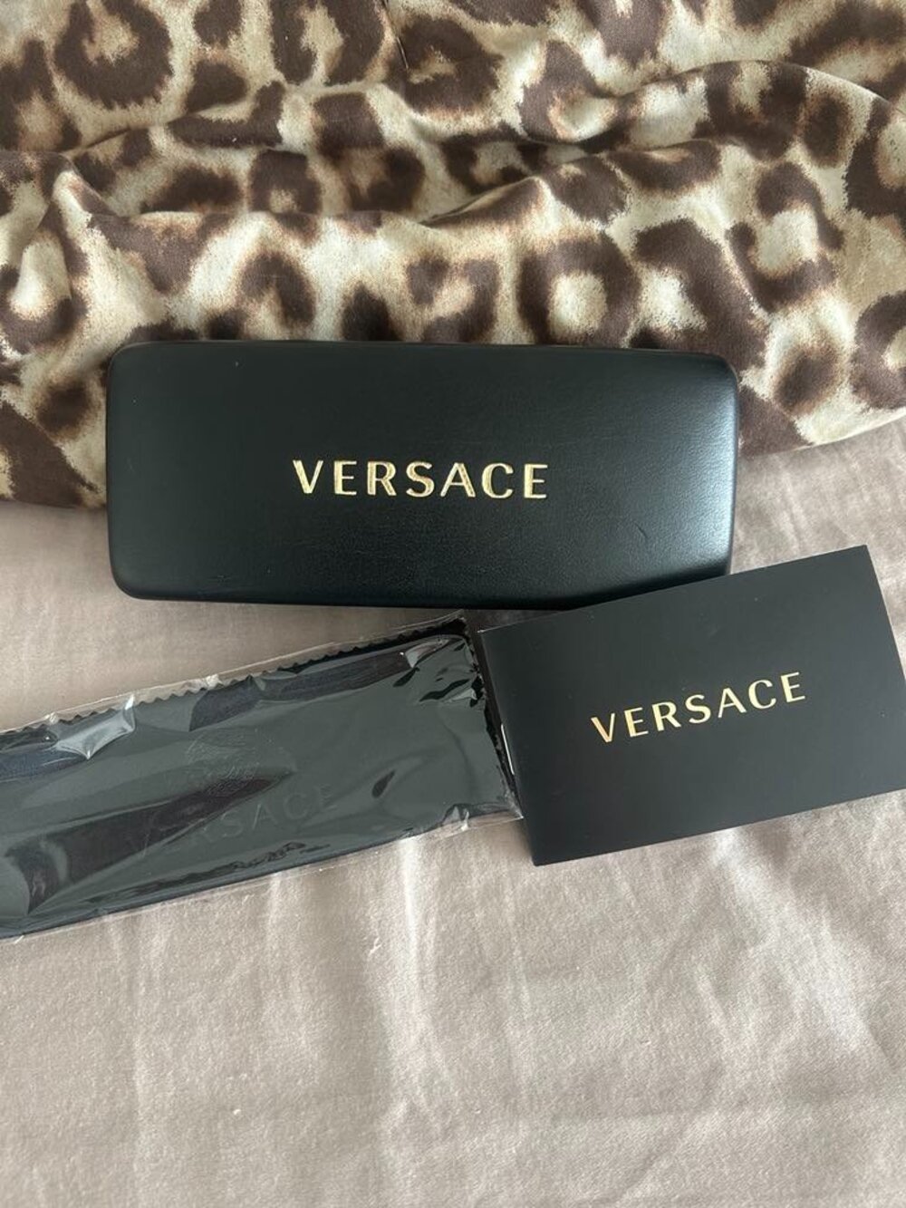 VERSACE BLACK HARD CASE FOR SUNGLASSES